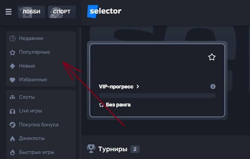 Как перейти в различные разделы сайта